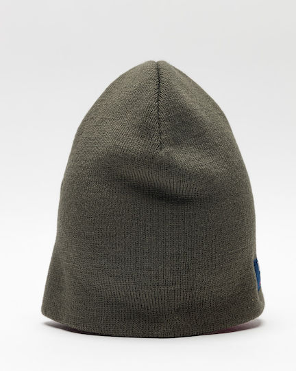 Beanie Unisex Σκούφος Πλεκτός σε Χακί χρώμα
