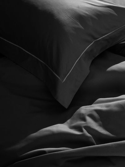 Sunshine Omnia Чаршаф Кралица 250x280см Черен