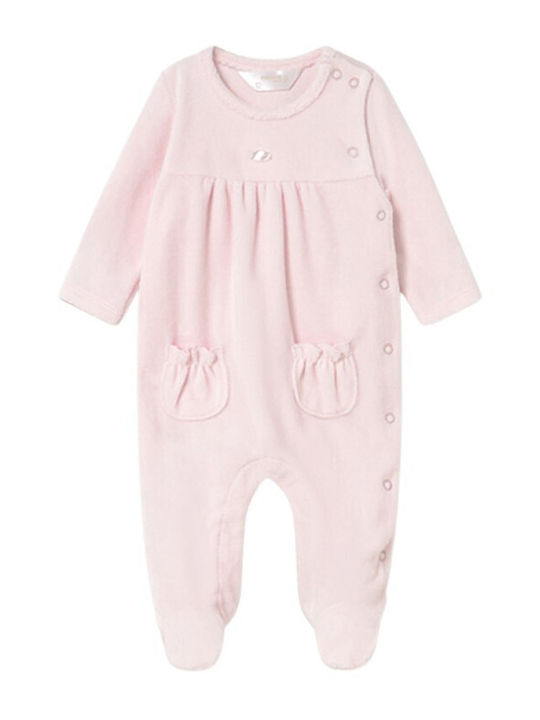 Mayoral Baby Bodysuit Set Long-Sleeved Velvet 2pcs