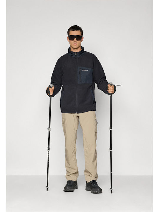 Fast Trek Men's Fleece Cardigan Black