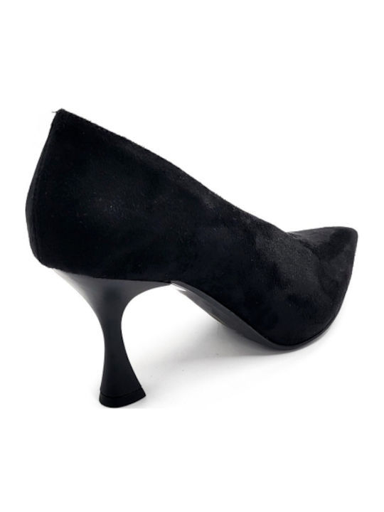 Suede Γόβες Μαύρες