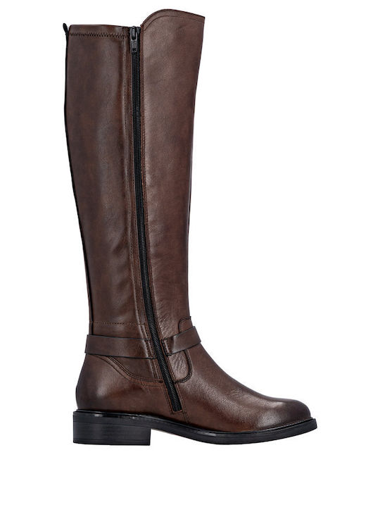 Leder Damenstiefel Braun