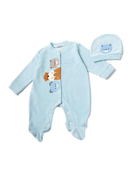 Evita Set Light Blue Onesie