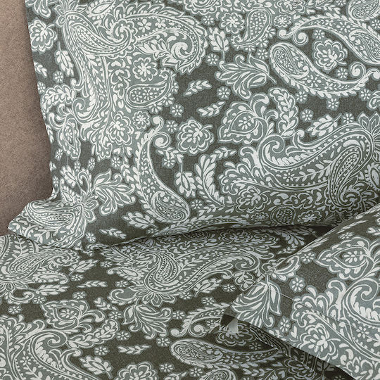 Palamaiki Duvet Cover Set Cotton Satin Queen with 2 Pillowcases 230x250 Ivy Ivy