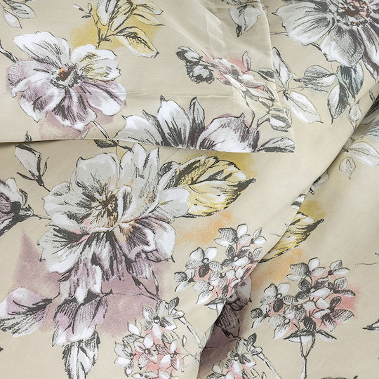 Palamaiki Duvet Cover Set Cotton Satin Queen with 2 Pillowcases 230x250 Ivy Ivy