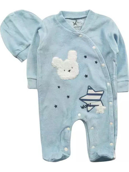 Evita Set Baby Bodysuit Light Blue