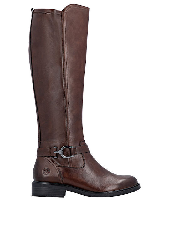 Leder Damenstiefel Braun