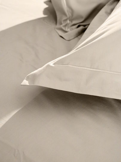 Sunshine Σετ Μαξιλαροθήκες Oxford Beige 50x70εκ.