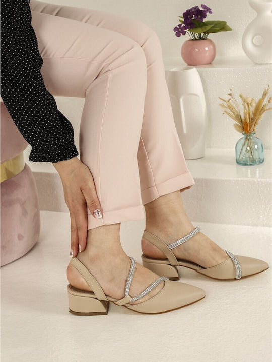 Δερμάτινες Γόβες Μπεζ
