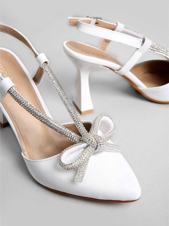 Leather White Heels