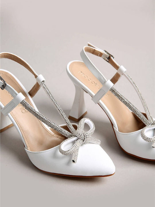 Leather White Heels