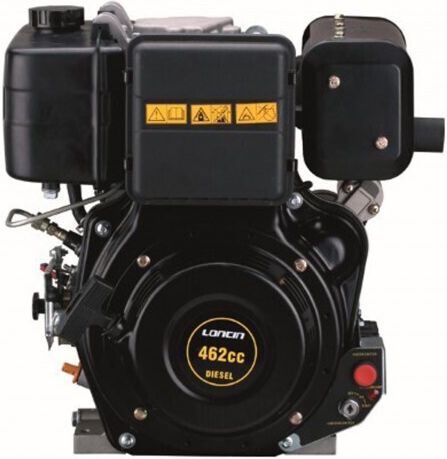 Loncin Κινητήρας Πετρελαίου 462cc 10.2hp Οριζόντιου Άξονα με Σφήνα και Μίζα