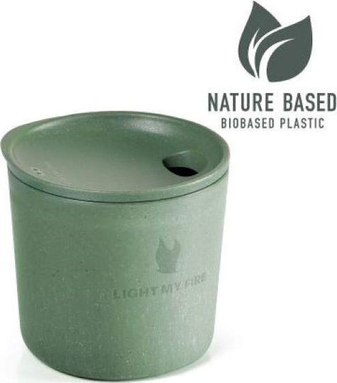 Light My Fire Pack Up Cup Ποτήρι για Camping Πτυσσόμενο Ποτήρι Sandygreen