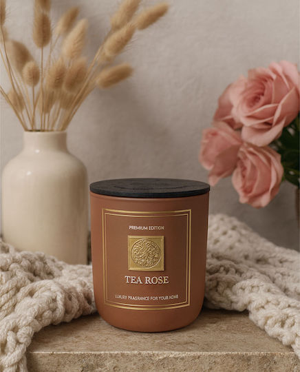 Ankor Aromatisches Kerze in Gefäß mit Parfüm Rose 8x9cm
