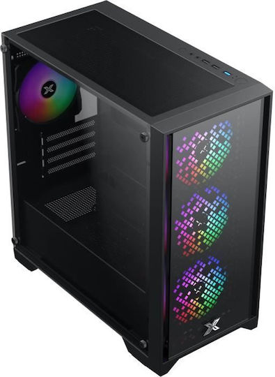 Xigmatek NYX II Gaming Mini Tower Κουτί Υπολογιστή με Πλαϊνό Παράθυρο Μαύρο