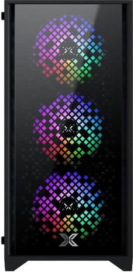 Xigmatek NYX II Gaming Mini Tower Κουτί Υπολογιστή με Πλαϊνό Παράθυρο Μαύρο