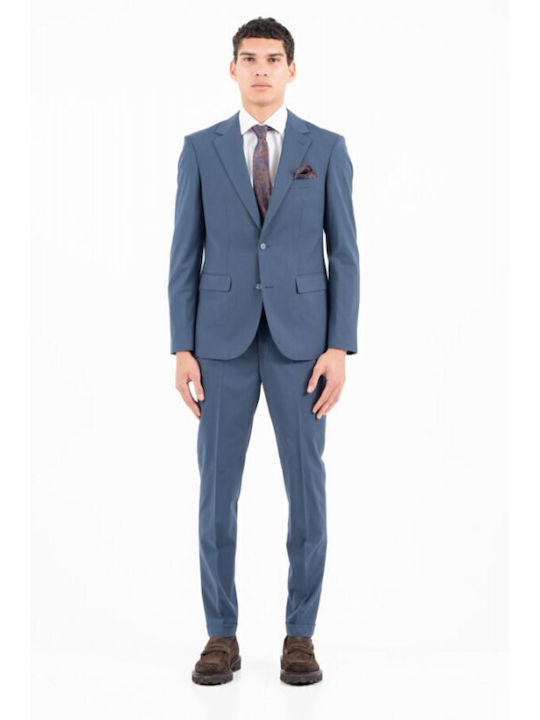 Winter Men's Suit Petrol Blue