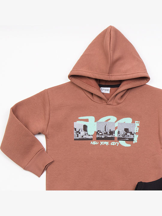 Kids Sweatpants Set Terracotta 2pcs