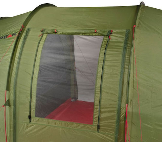 High Peak Vis á Vis Goose Camping Tent Tunnel Green with Double Cloth 4 Seasons for 4 People 440x240x200cm