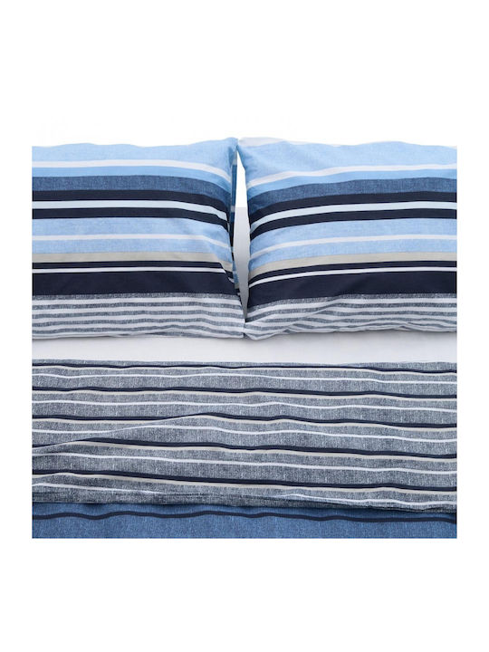 Heinner Σετ Σεντόνια Ημίδιπλα 180x200εκ. Azul (4τμχ)