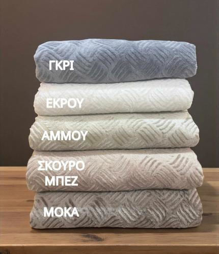 Linea Home Rafles Τριθέσιου Καναπέ Π180xΜ300cm Σκούρο Μπεζ