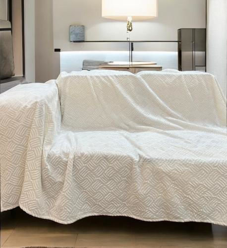 Linea Home Rafles Τριθέσιου Καναπέ Π180xΜ300cm Εκρού