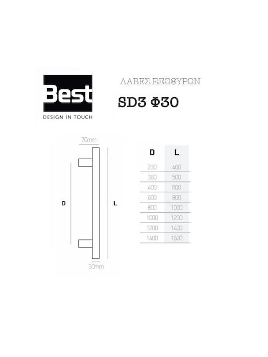 Set Butoane Ușă Blindată-best Sd3 Φ30 Auriu Mat