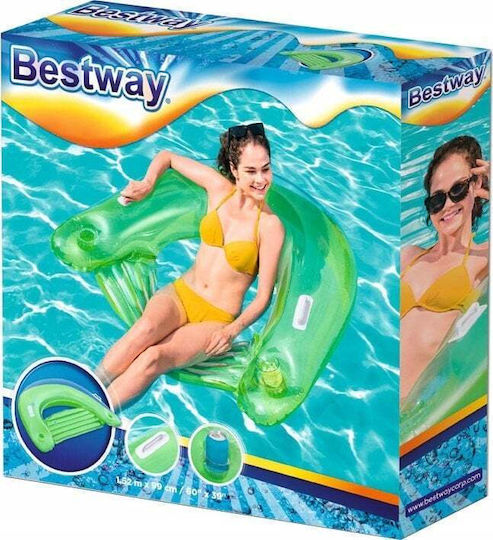 Bestway Aufblasbarer Sessel mit Griffen Grüne 99x99cm