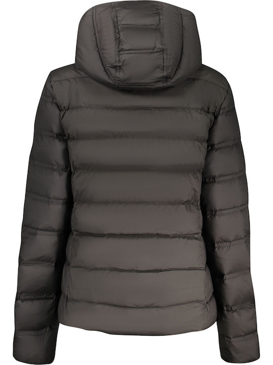 Scurtă Jachetă de femei Puffer Waterproof Black