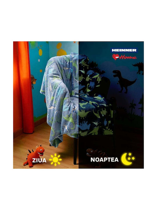 Heinner Κουβέρτα Dino Φωσφορίζουσα Phosphorescent 220x200εκ.