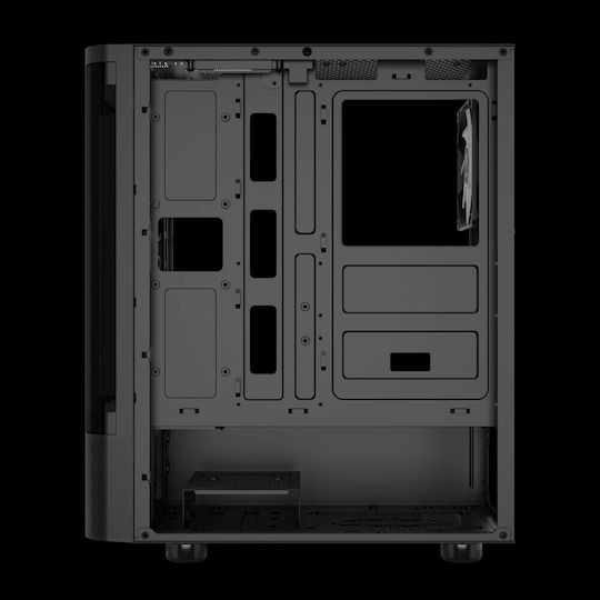 Gamdias Talos E3 CG Gaming Midi Tower Κουτί Υπολογιστή με Πλαϊνό Παράθυρο και RGB Φωτισμό Μαύρο