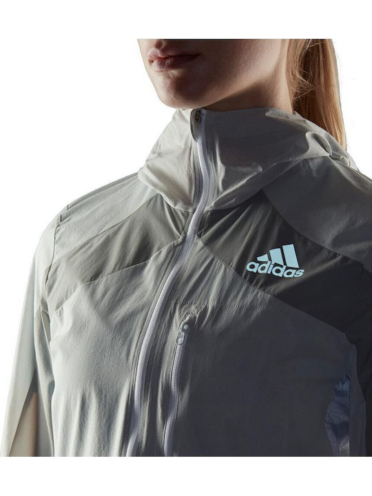 Adizero Marathon Γυναικείο Μπουφάν Running Λευκό
