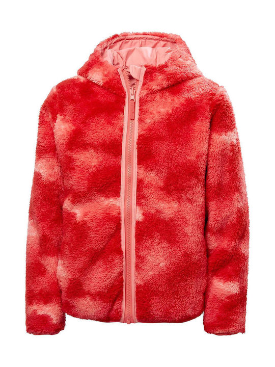 Kids' Casual Jacket Double Sided with Hood Coral Almond