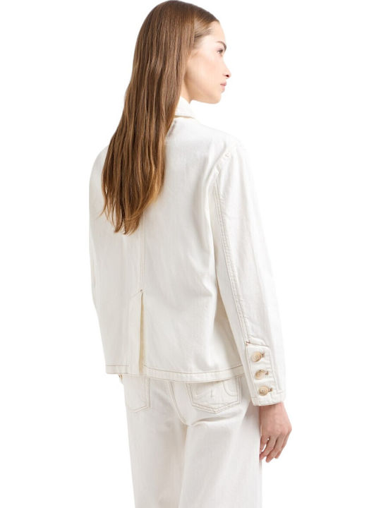 Women's Short Lifestyle Jacket for Winter Bianco Caldo