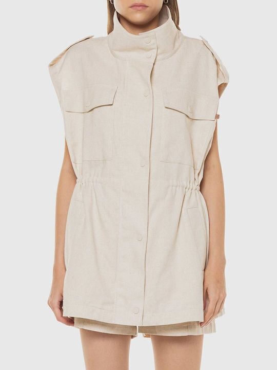 Women's Short Lifestyle Jacket for Winter White
