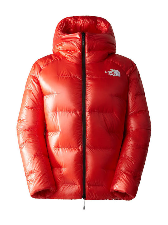 Summit Women's for Hiking Puffer Jacket Waterproof for Winter with Hood Red