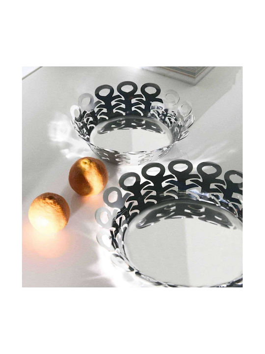 Alessi Φρουτιέρα Inox Ασημί 27x27εκ.