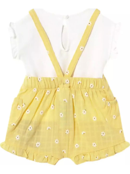 Mayoral Baby Bodysuit Short-Sleeved Yellow