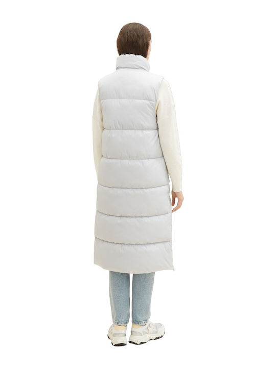 Kurz Damen Ärmellos Puffer Jacke Gray