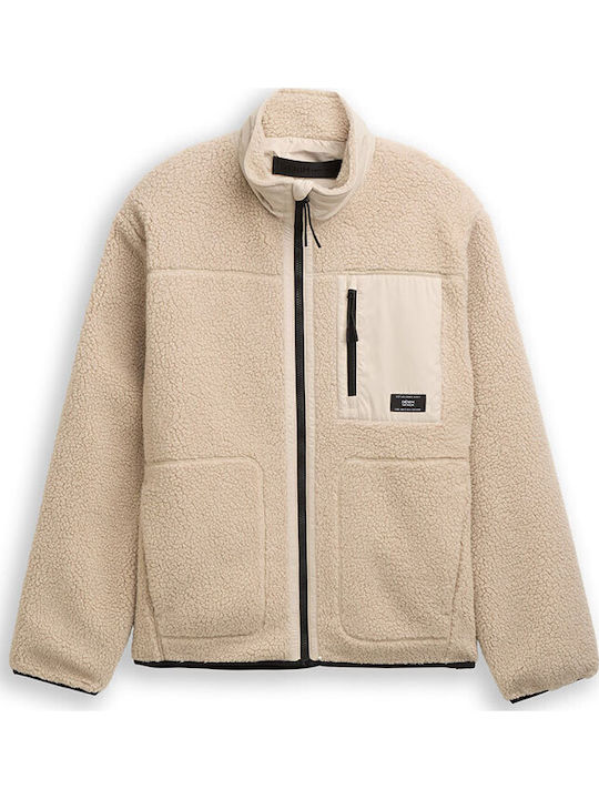 Men's Fleece Cardigan Off White