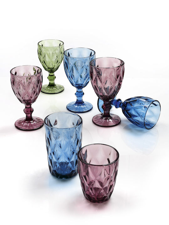 Cryspo Trio Kare Glass Water made of Glass in Green Color 330ml 52.703.50 1pcs