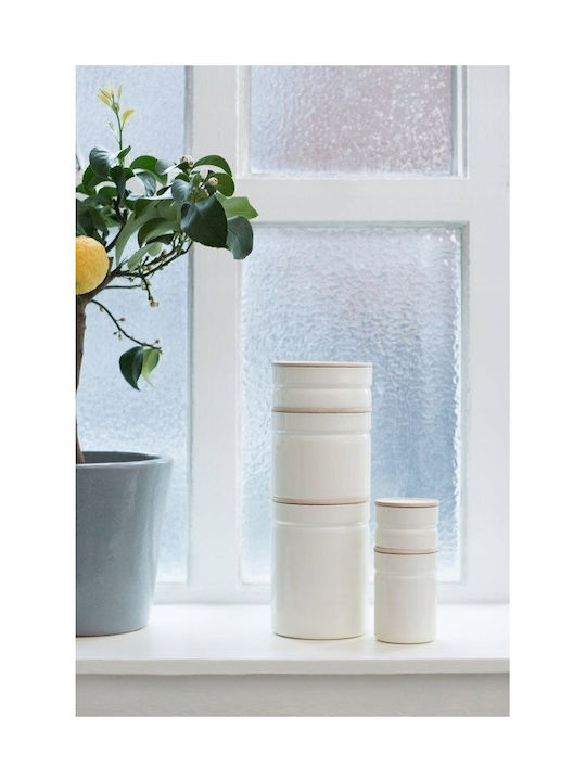 Riess Vase General Use with Lid Wooden Blue 1300ml