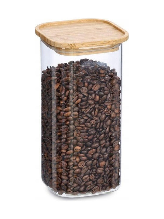 Zeller Vase General Use with Lid Wooden 1600ml