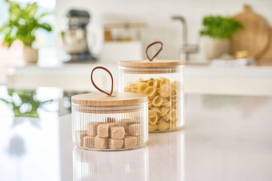 Zeller General Use Glass Jar with Lid Transparent 1050ml