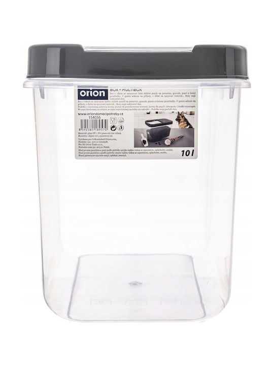 Orion Βάζο Ζυμαρικών με Καπάκι Πλαστικό Γκρι 10000ml