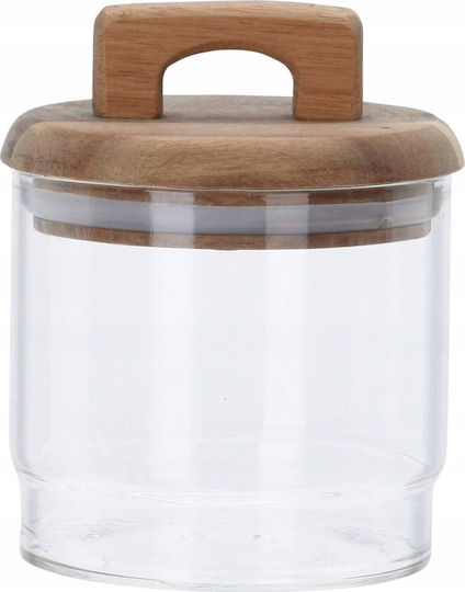 Excellent Houseware Vază Utilizare Generală cu Capac Sticlă Transparentă 1300ml