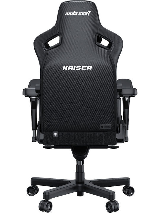 Anda Seat Kaiser 3 PRO XL Artificial Leather Gaming Chair with Adjustable Arms Black