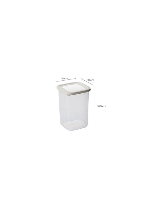 UnicUtil Set 15 Bucăți Vaze Utilizare Generală cu Capac Plastic Alb 10x9.5x10cm 15 Bucăți