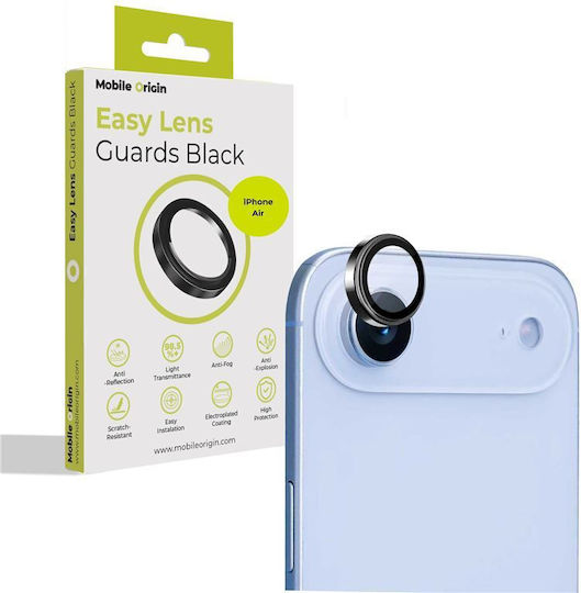 Mobile Origin Lens Guard Camera Glass Protection Compatible Iphone 17 Air Black