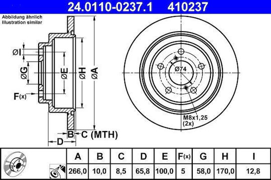 Subaru Forester Sf Brake Disc Ate 24011002371